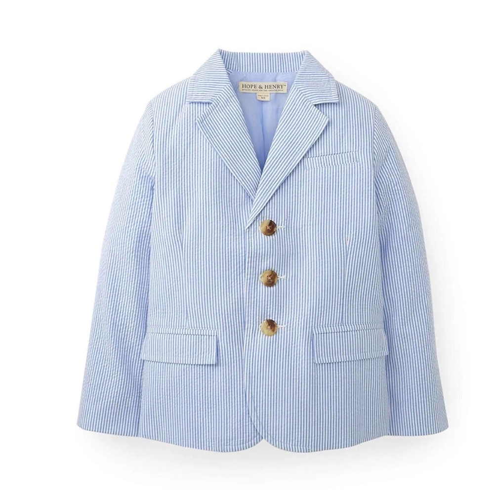 Toddler Seersucker Blazer and Shorts Set
